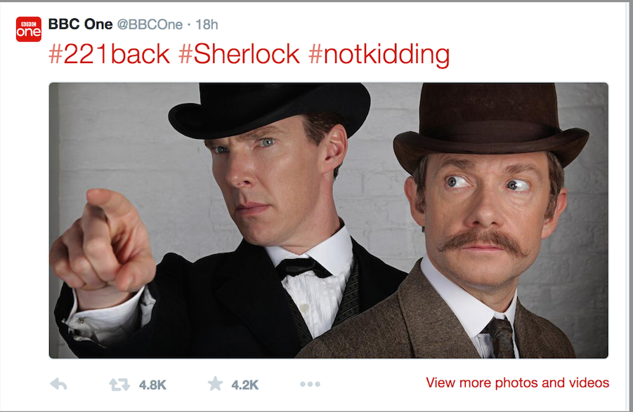 Sherlock Tweet