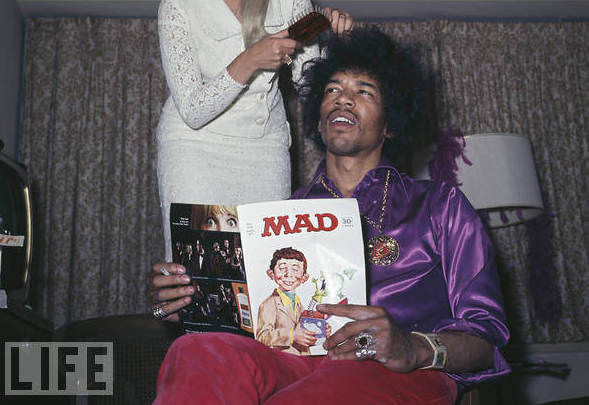 Life Magazine - Hendrix Reading Mad